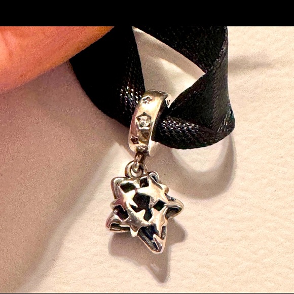 ❌SOLD❌PANDORA Celestial Galaxy Star Murano Dangle Charm - Picture 5 of 7